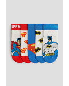 5 Paar Sokken Blauw/batman