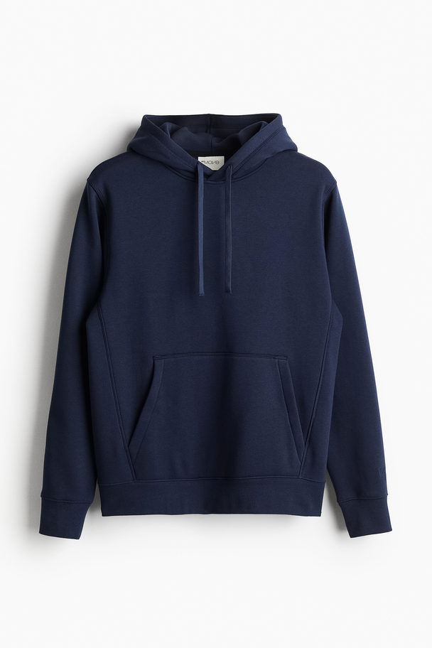 H&M DryMove™ Sport-Hoodie in Regular Fit Marineblau