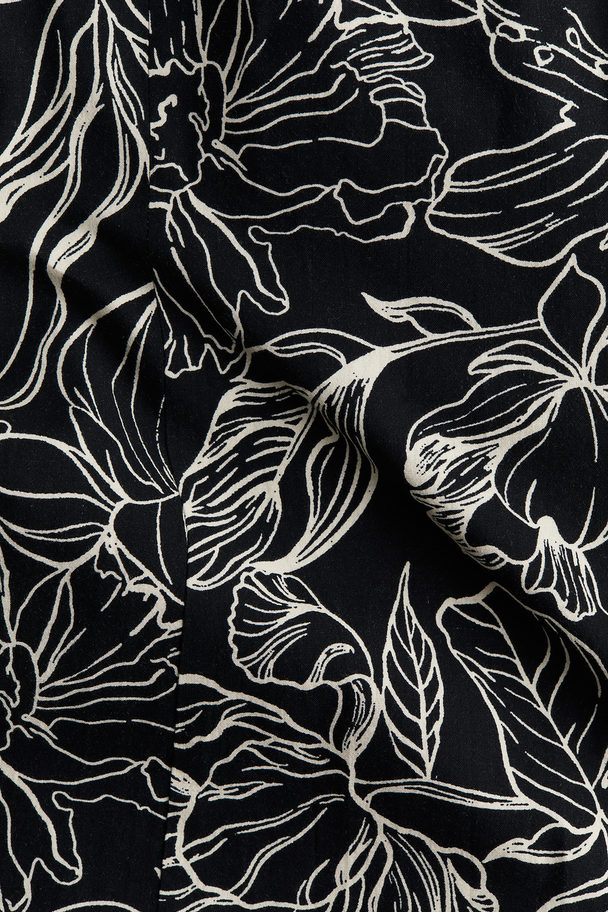 H&M Strappy Dress Black/floral