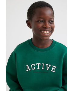 Sports Sweatshirt Dark Green/active