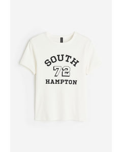 Fitted Cotton Top White/south Hampton