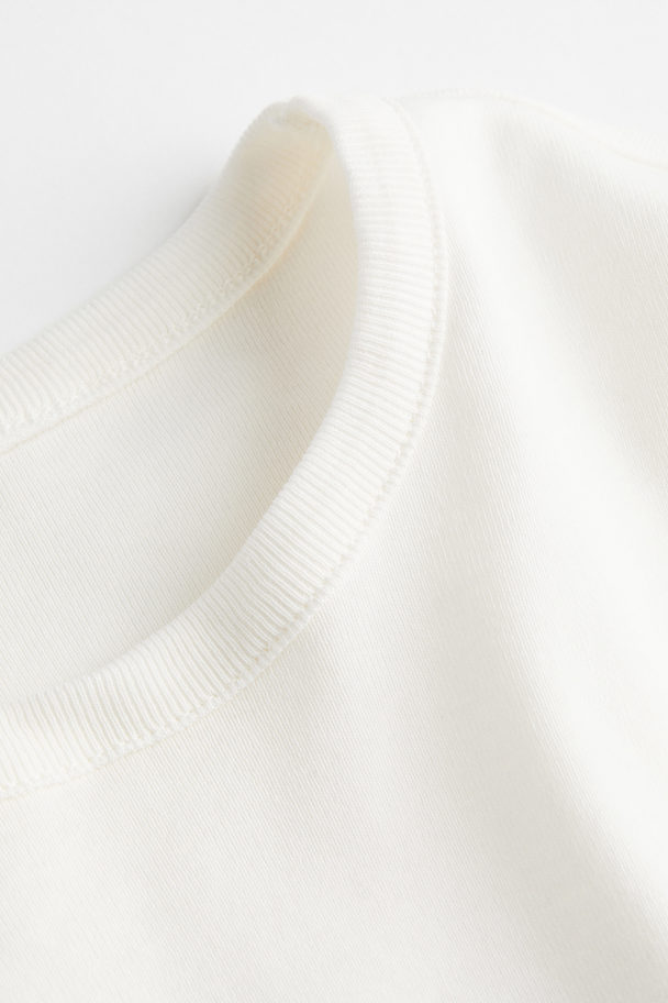 H&M Fitted Cotton Top White/south Hampton