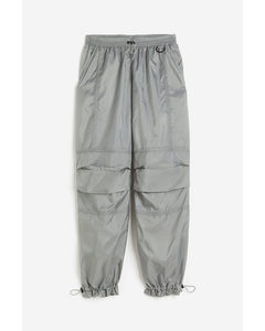 Water-repellent Parachute Trousers Grey