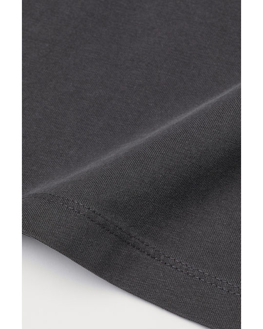 H&M Sleeveless Cotton Top Dark Grey