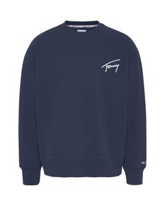 Tommy Jeans Signature Crew Sweater Blauw