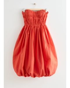 Midi-kjole Med Ballon-pasform Orange