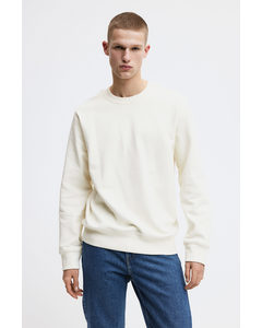 Sweatshirt in Regular Fit Weiß