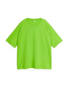 Oversized-T-Shirt Leuchtendes Grün