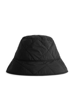 Quilted Bucket Hat Black