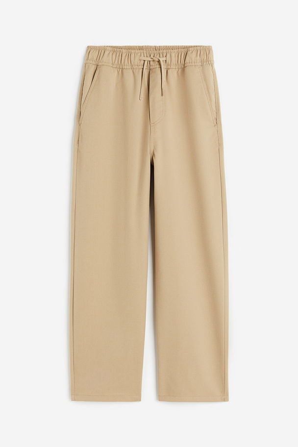 H&M Pull-on Trousers Beige