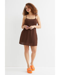Jersey Dress Dark Brown