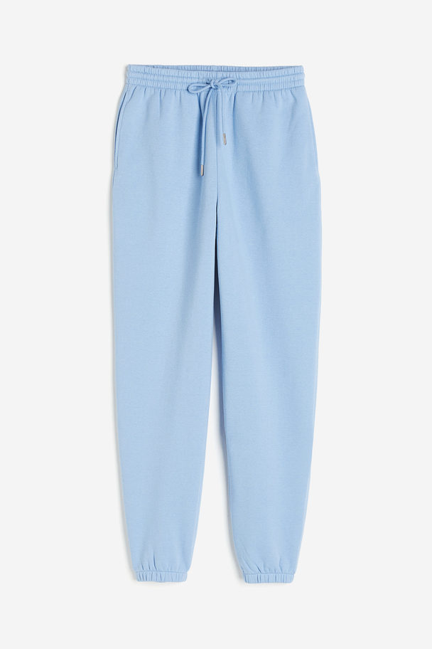 H&M Sweatpants aus Baumwollmix Hellblau