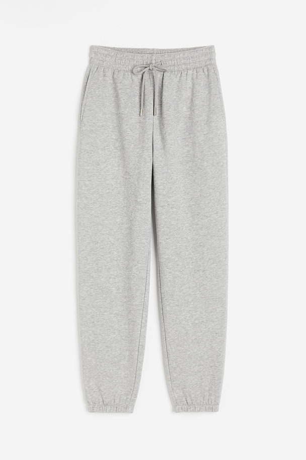 H&M Sweatpants aus Baumwollmix Hellgraumeliert