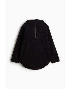 Oversized Fleece Hoodie Black