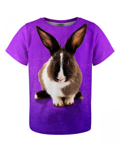 Mr. Gugu & Miss Go Violet Rabbit Kids T-shirt