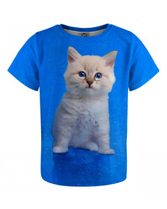 Mr. Gugu & Miss Go Blue Cat Kids T-shirt