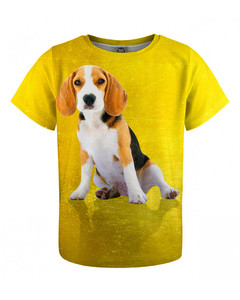 Mr. Gugu & Miss Go Yellow Beagle Kids T-shirt