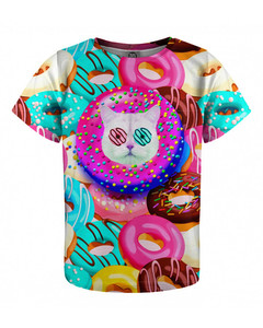 Mr. Gugu & Miss Go Donut Cat Kids T-shirt