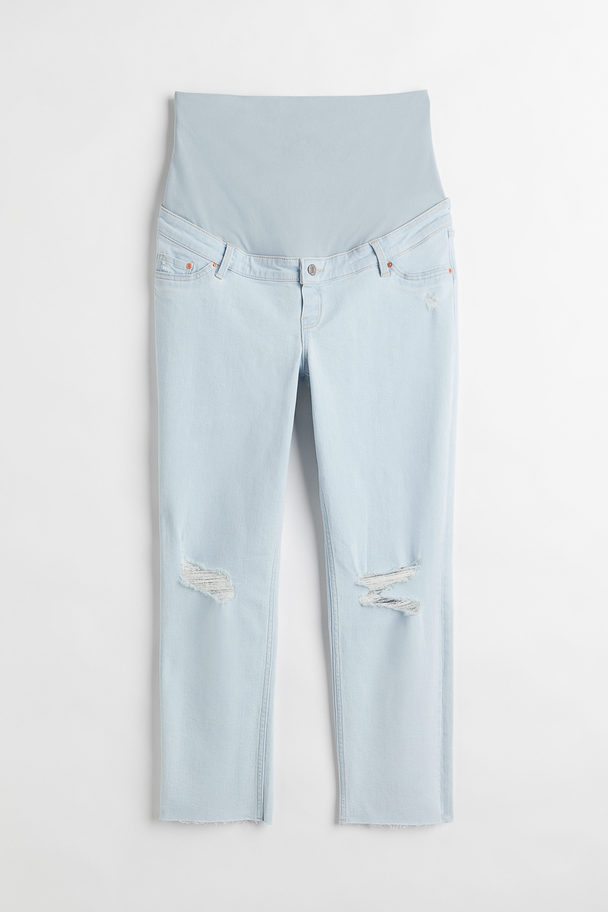H&M Mama Vintage Straight Jeans Lichtblauw