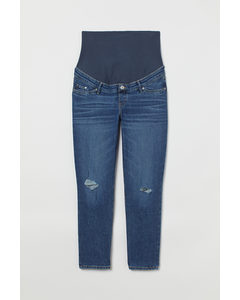 Mama Vintage Straight Jeans Mellomblå