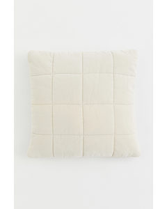 Cotton Velvet Cushion Cover Light Beige