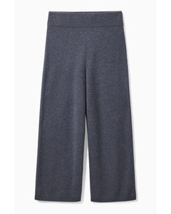 Straight-leg Pure Cashmere Trousers  Navy