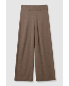 Straight-leg Cashmere Trousers Brown