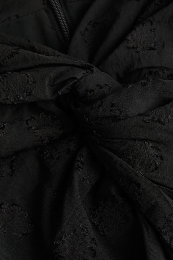 H&M Knot-detail Skirt Black