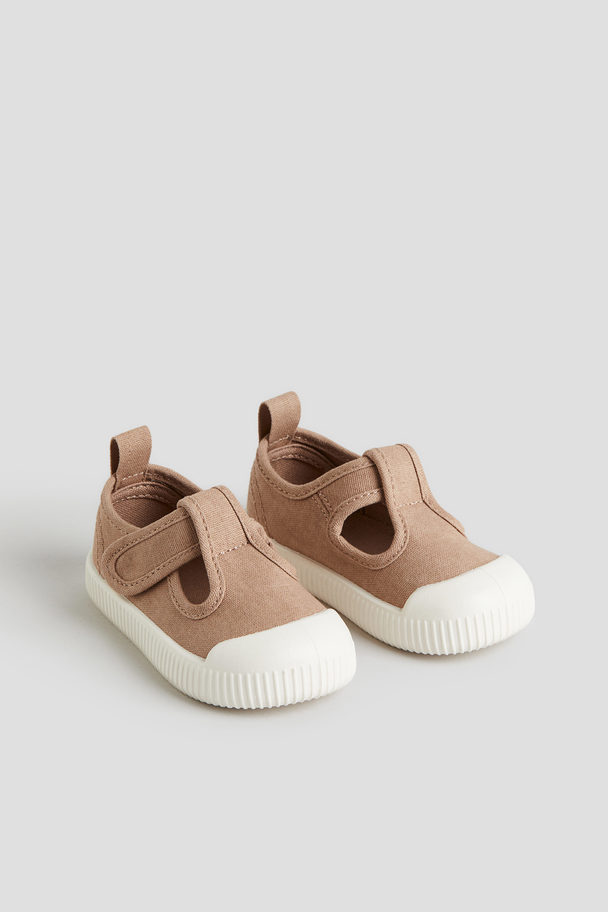 H&M Cotton Sandals Light Brown