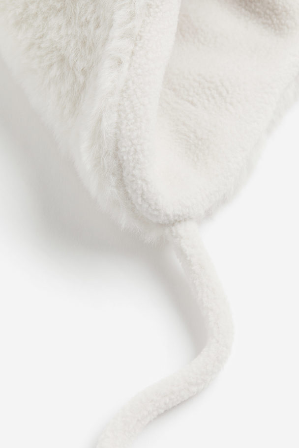 H&M Fleece-lined Hat White