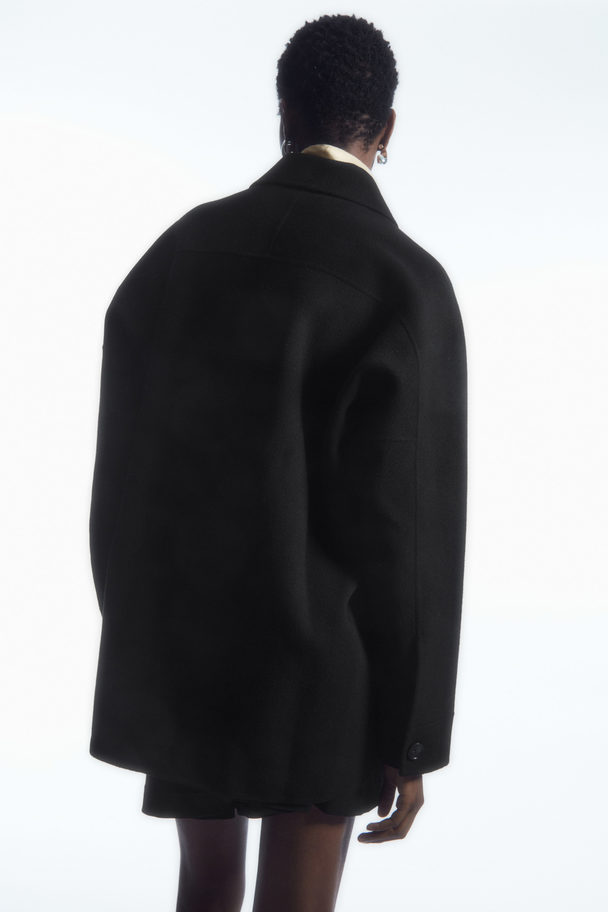COS Double-faced Wool Jacket Black
