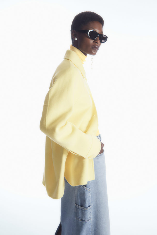 COS Double-faced Wool Jacket Yellow