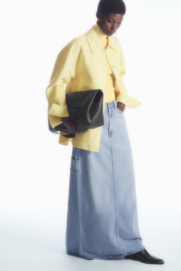 COS Double-faced Wool Jacket Yellow
