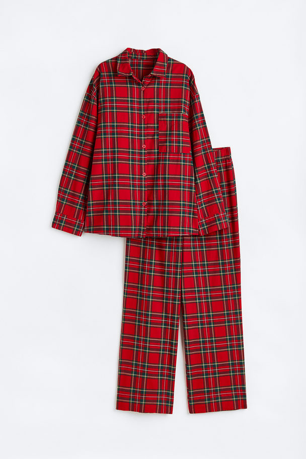 H&M Checked Pyjamas Red/checked