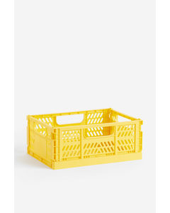 Foldable Storage Crate Yellow