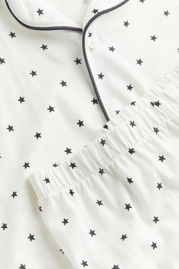 H&M Jersey Pyjamas White/stars