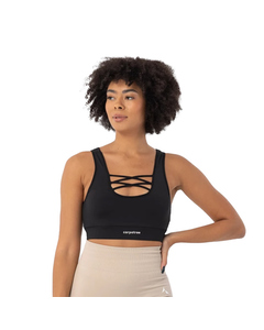 Carpatree Womens/ladies Cross Strings Sports Bra