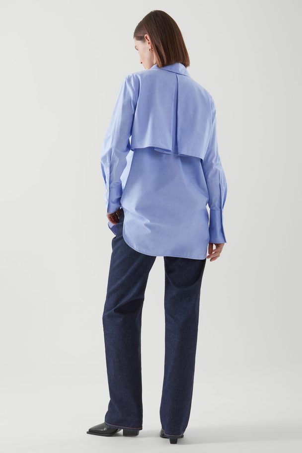 COS Relaxed-fit Tailored Shirt Light Blue