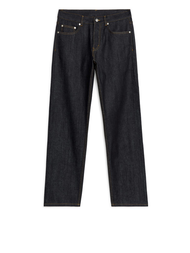ARKET Ocean Raka Jeans Med Lös Passform Mörkblå