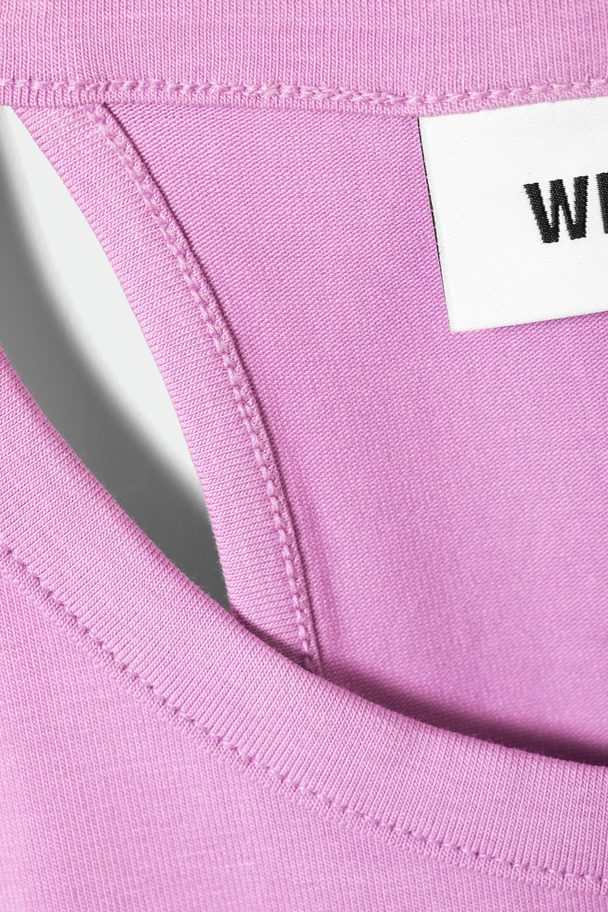 Weekday Crop Tanktop Met Hoge Hals Roze