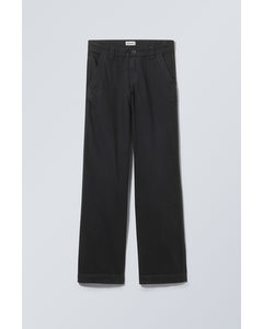 Tony Cotton Twill Trousers Dark Grey