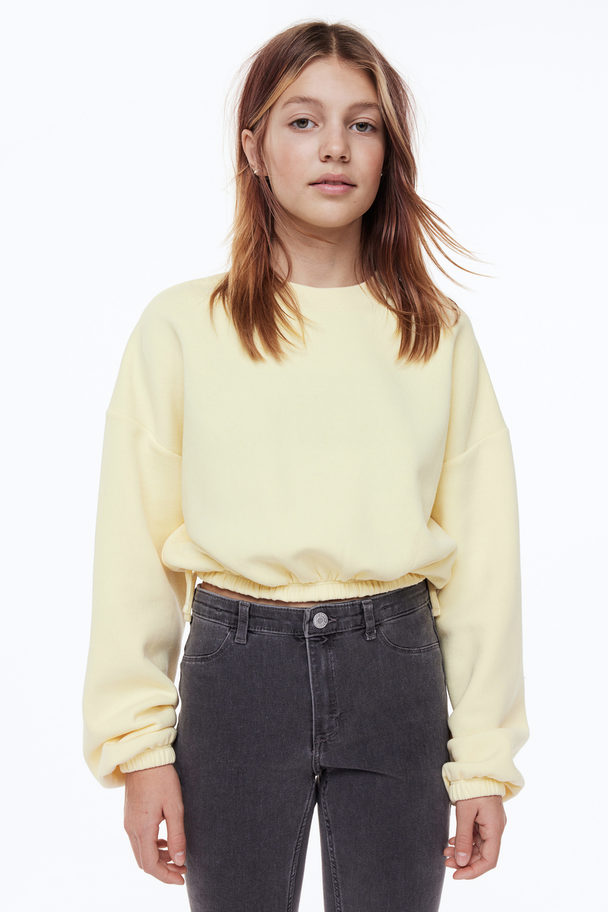H&M Sweatshirt Light Yellow