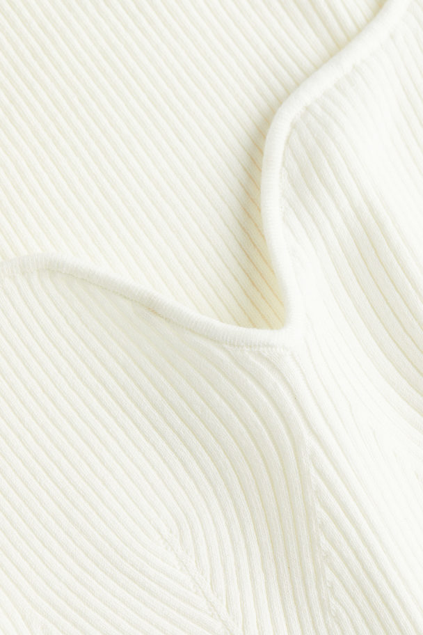 H&M Rib-knit Top White