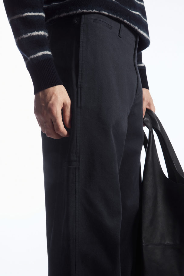 COS Straight-leg Relaxed Utility Trousers Navy