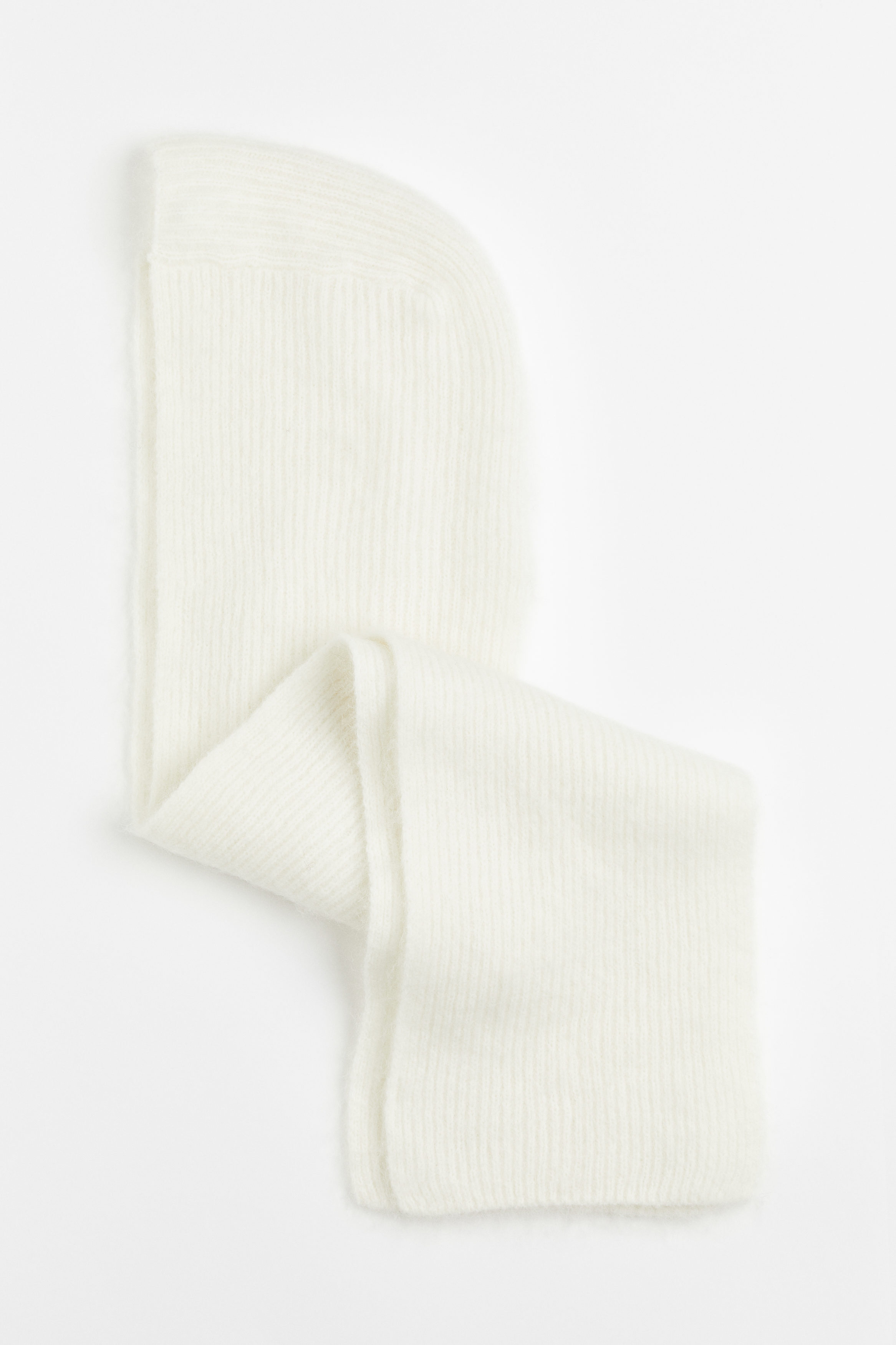 Billede af H&M Hætte Med Halstørklæde I Mohairblanding Creme, Halstørklæder. Farve: Cream størrelse M/L