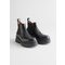 Chunky Leather Chelsea Boots Black