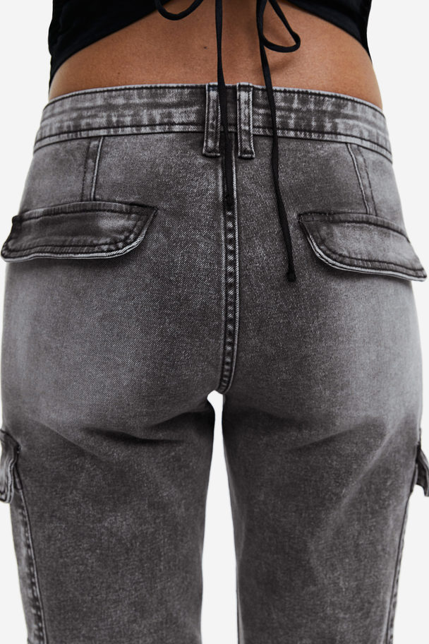 H&M Cargo Trousers Dark Grey