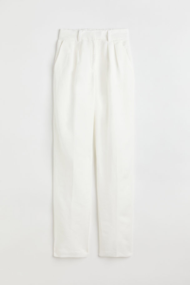 H&M Tailored Trousers White