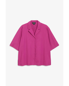 Magenta Short Sleeve Shirt Pink Dark