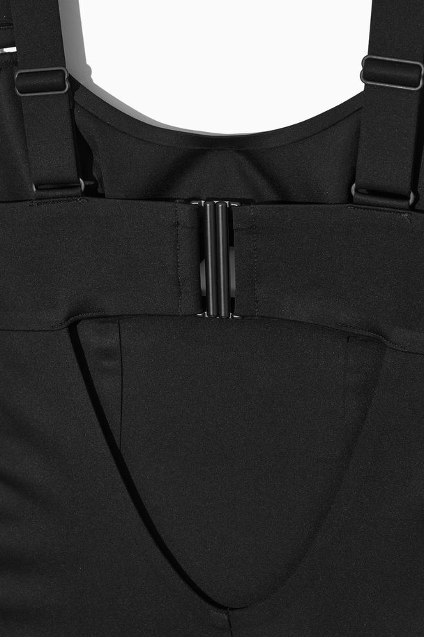 COS Cut-out Scoop-neck Swimsuit Black